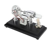 Socobeta Stirling Engine Motor Model Fine Workmanship Multi Color LEDs Educational Toy for Children Science Projects Stainless Steel Kit
