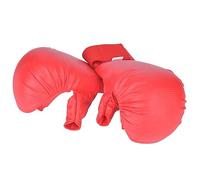 Socobeta Thicken Boxing Gloves Karate Gloves with Elastic Grip Bar for Fighting, Red PU+EVA M/L Pair for Sports Game (M)