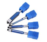 Socobeta Top Bearing Flush Trim Bit Durable 4Pcs Straight Router Tool for Woodworking Professional with Double Bearing, 6mm Shank Size