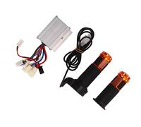 Socobeta Universal 12V 250W Brushed Controller and Soft Rubber Grip, Twist Grip Throttle Set for Electric Motorcycles, Comfortable for Riders, Aluminum Alloy