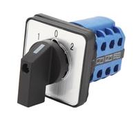 Socobeta Universal Changeover Selector Switch 3 Position Dual Power Transfer Switch DC AC 380v for Home Electrical Systems Durable PA Material Easy Installation