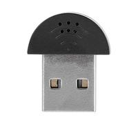 Socobeta USB Mini Studio Speech Microphone, Crystal Clear Plug Play Mini Microphone For Computer PC (Black)