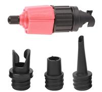 Socobeta Valve Converter Air Valve Adapter Stable Structure Long Service Life for Paddle Board Inflatable Boat Made of High-strength Hard Plastic + Alloy Black + Red Adults