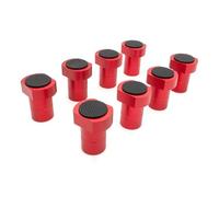 Socobeta Versatile 8Pcs Bench Dogs Aluminum Alloy Brake Inserts, Multi Functional Woodworking Accessories for Workbench 3/4in 19mm