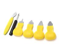 Socobeta Watch Vane/Wing Back Cover Pry Remover Set Six Types Easy to Use Watch Case Opener for Repair Workers Metal Plastic