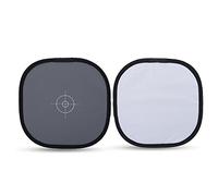 Socobeta White Balance Card 30cm Folding 18% Grey White Balance Reference Card with Bag Photography Accessor