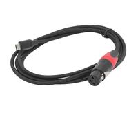 Socobeta XLR Female Cable Dynamic Microphone Converter Cable Plug and Play Audible Adapter Cord for Recording Software Users