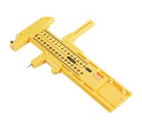 Socobeta Yellow Plastic Circle Cutter Tool for Paper Cardboard Leather Craft Projects