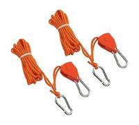 Socobeta Zelt Rope, 16.4 Foot Orange Camping Cable Strong Load with a Strap for Canopy
