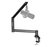 Socodox Low Profile Boom Arm Mic Stand for Blue Yeti | 360° Rotatable, Heavy Duty Steel, 1.5kg Load & Includes 3/8"-5/8" Adapter, 4 Versatile Mounting Options