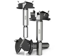 SOCOJE 2Pcs Cabinet Door Hinge Drill Jig Hinge Jig Door Cabinets Concealed Hinge Installation Aids Woodworking Tools Concealed Hinge Hole Jig Home Kitchen Cabinet Door Drill Bit
