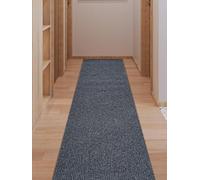 Socomf Runner Rugs 3 x 10 ft with Rubber Backing, Non Slip Indoor/Outdoor Carpet Runner for Hallway, Kitchen, Garage, Balcony, Grey, 100 x 299 cm (Rectangular)