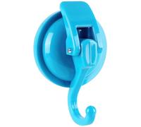 SOCONT Heavy Duty Vacuum Suction Cup Hooks, Blue Plated Polished Super Suction for Kitchen Bathroom, 1 Pack