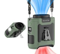 Socool 10000mAh Portable Waist Fan Clip on Wearable Belt Personal Fan Rechargeable Battery Operated with 5 Speeds & Flashlight Neck Hands-Free 40H Cooling for Travel Power Bank