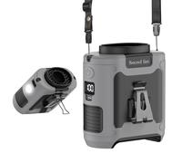 Socool 10000mAh Portable Waist Fan Clip on Wearable Belt Personal Fan Rechargeable Battery operated With 5 Speeds & Flashlight Neck Hands-Free 40H Cooling For Outdoor Camping Travel (Gray）