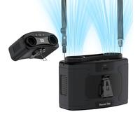 Socool 20000mAh Portable Waist Fan Clip on Wearable Belt Personal Fans Rechargeable Battery Operated, 40H Cooling Fan with 10 Speeds & Dual Motors, Neck Fans Hanging Hands-Free for Outdoor Travel