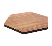 Socorro Chopping Board, Acacia Wood/Hexagonal, Black Edge