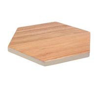 Socorro Chopping Board, Acacia Wood/Hexagonal, White Edge