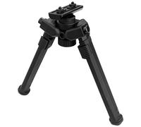 Socpuro 360 Degrees Swive Adjustable Bipod with Quick Detach Lever, Six Adjustable Height 7 1/2" - 10 5/8" for Hunting and Outdoor, Black