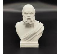 Socrates Ancient Greek Philosopher Bust Head Sculpture 3D Printing Statues 10 cm, Greek Figurine Decorations Applicable Home, Office Desk Table (Socrates)