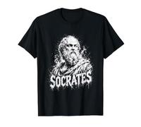 Socrates Ancient Greek Philosopher Portrait Value Graphic T-Shirt, Men, Black, M
