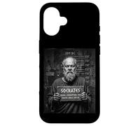Socrates Corrupting The Youth Since 399 BC Funny Mugshot Case for iPhone 16