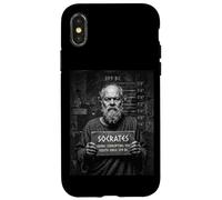 Socrates Corrupting The Youth Since 399 BC Funny Mugshot Case for iPhone X/XS