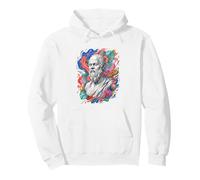 Socrates Floral Statue Pullover Hoodie