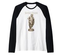 Socrates Funny Philosophy Teacher Raglan Baseball Tee