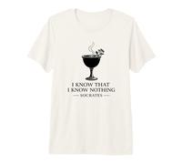 Socrates Hemlock I Know that I Know Nothing Philosophy Premium T-Shirt