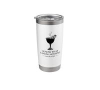 Socrates Hemlock I Know that I Know Nothing Philosophy Stainless Steel Insulated Tumbler