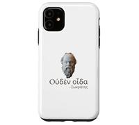 Socrates - I Know Nothing - Ancient Greek Language Quote Case for iPhone 11