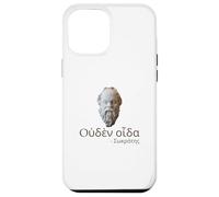 Socrates - I Know Nothing - Ancient Greek Language Quote Case for iPhone 12 Pro Max