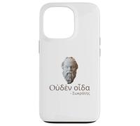 Socrates - I Know Nothing - Ancient Greek Language Quote Case for iPhone 13 Pro