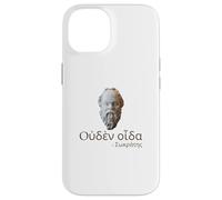 Socrates - I Know Nothing - Ancient Greek Language Quote Case for iPhone 14