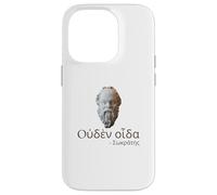 Socrates - I Know Nothing - Ancient Greek Language Quote Case for iPhone 14 Pro