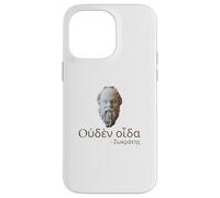 Socrates - I Know Nothing - Ancient Greek Language Quote Case for iPhone 14 Pro Max
