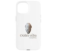 Socrates - I Know Nothing - Ancient Greek Language Quote Case for iPhone 15