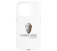 Socrates - I Know Nothing - Ancient Greek Language Quote Case for iPhone 15 Pro