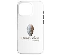 Socrates - I Know Nothing - Ancient Greek Language Quote Case for iPhone 16 Pro