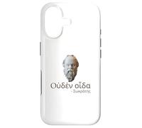 Socrates - I Know Nothing - Ancient Greek Language Quote Case for iPhone 17