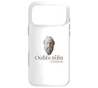 Socrates - I Know Nothing - Ancient Greek Language Quote Case for iPhone 17 Pro Max