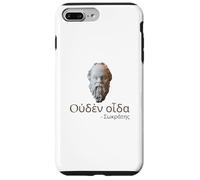 Socrates - I Know Nothing - Ancient Greek Language Quote Case for iPhone 7 Plus/8 Plus
