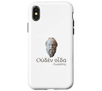 Socrates - I Know Nothing - Ancient Greek Language Quote Case for iPhone X/XS