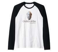 Socrates - I Know Nothing - Ancient Greek Language Quote Raglan Baseball Tee