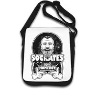 Socrates is My Homeboy Greek Philosopher Athens Shoulder Bag White