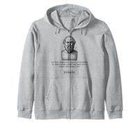 Socrates Live a Private Not Public Life Men Women Gift Zip Hoodie