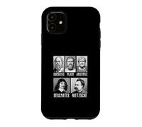 Socrates Plato Aristotle Descartes Nietzsche Philosophy Case for iPhone 11