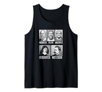 Socrates Plato Aristotle Descartes Nietzsche Philosophy Tank Top