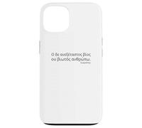 Socrates Quote - A Life Not Examined - Ancient Attic Greek Case for iPhone 13